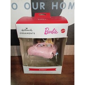 Hallmark Barbie Pink Convertible Christmas Ornament 2024 Mattel 0733HCM2172 New